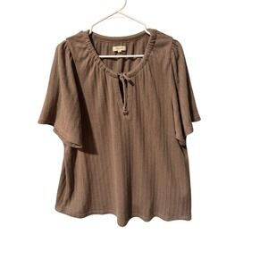 Madewell Size 2X Short Sleeve Sweater Boho